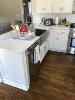 Completed kitchen installation by Carolina Installation Services